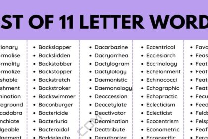 Explaind: 11 letter words with suproni