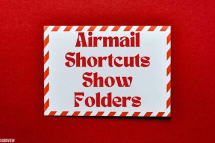 airmail shortcuts show folders