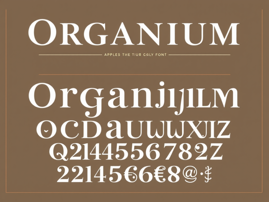 How to Find Fonts Like Organum with Glyphs Unique