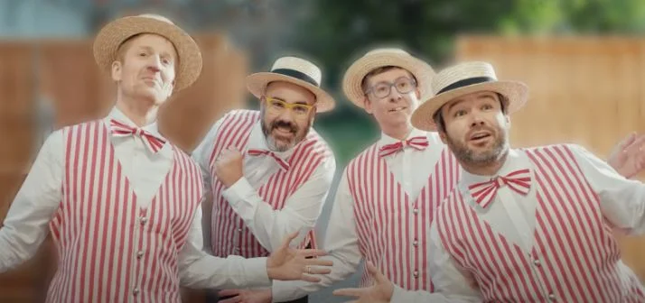 Creating a Memorable Identity: barbershop quartet everard pbs