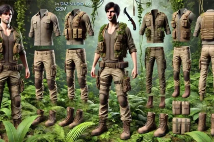 Explore: Daz Studio G8m Jungle Wear