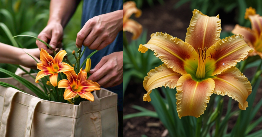 daylily stalk broke in transport bag