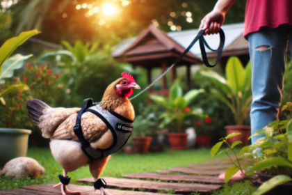 how to make h style cat harness on chicken