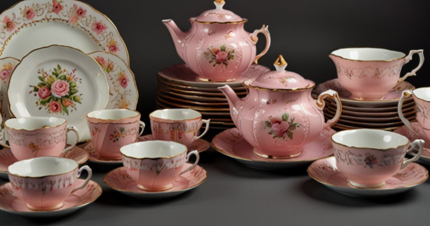 Plant tuscan china made in england pink reg no 771590