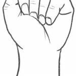 wrist crops as a drawing easy:Hand-drawn simple vector drawing