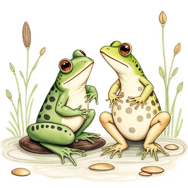 Frog and Toad Illustrations: A Deligahtful Exploration of Nature’s Amphibian Duo